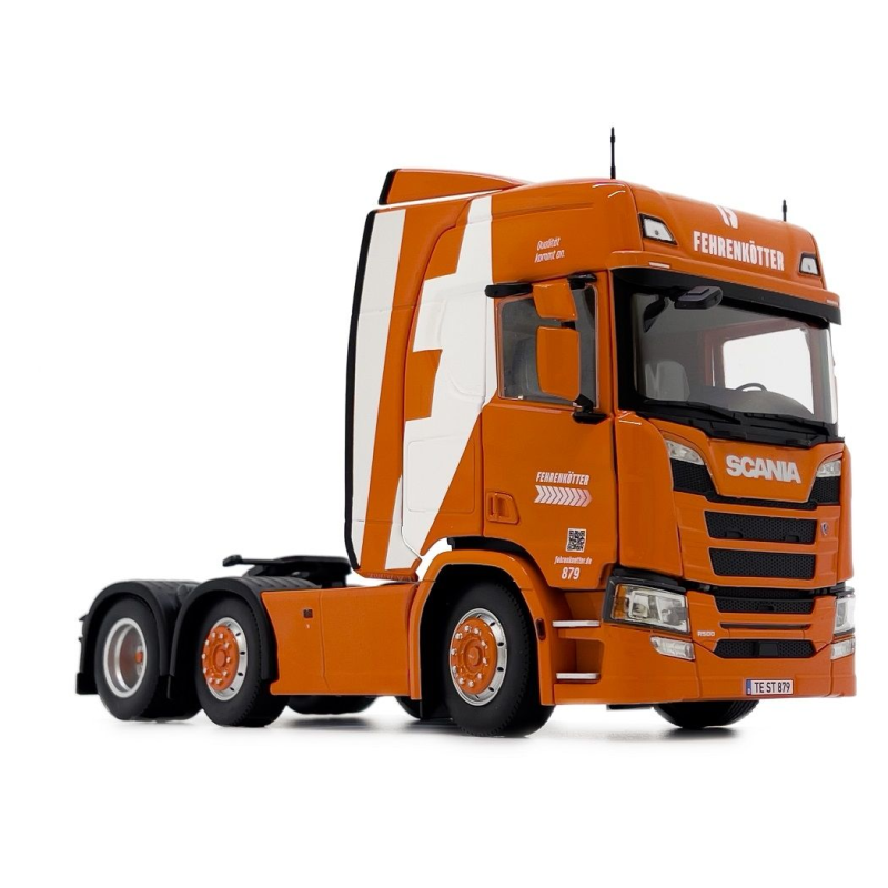 SCANIA R500 6x2 Orange FEHRENKOTTER edition Diecast truck model