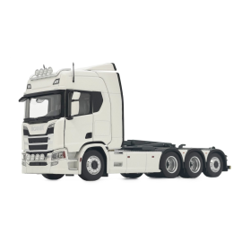 SCANIA R500 8x4 White with Meiller hook Die cast 