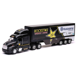 PETERBILT 6x4 with 3 Axle ROCKSTAR Husqvarna trailer Die cast 