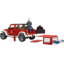 BRU2528 JEEP Wrangler Firefighter with character Scale: 1/16