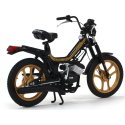 Moped MOTRON GL-4 black gold rims Diecast motorcycle