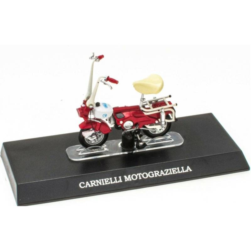 CARNIELLI Motograziella moped red and white Die cast 