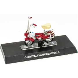 CARNIELLI Motograziella moped red and white Die cast 