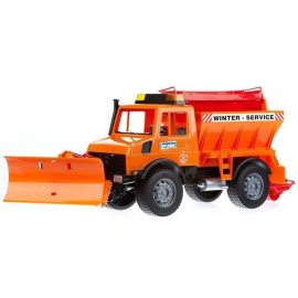 UNIMOG snow removal With blade and salt spreader Scale: 1/16 Die cast 