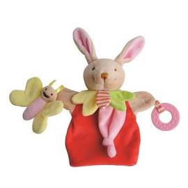 Red Rabbit Puppet 30 cm Plush 