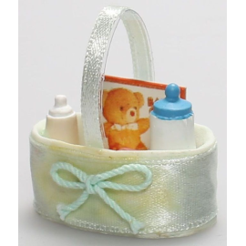 Miniature basket for dollhouse size 3.5 x 3.5 cm 