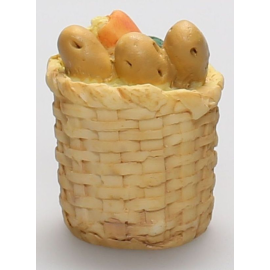 Miniature vegetable basket for dollhouse dimensions height 3 cm width 2cm Dolls 