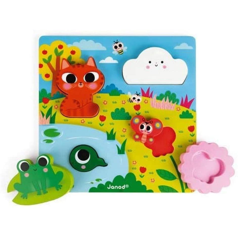 6 piece puzzle - Hide and seek Nature 