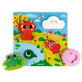 6 piece puzzle - Hide and seek Nature 