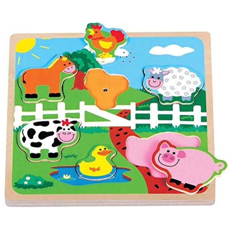 7 piece sound puzzle - The farm 