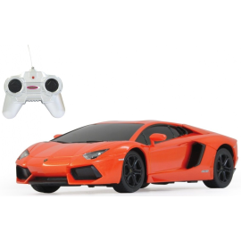 Radio controlled orange Lamborghini Aventador 