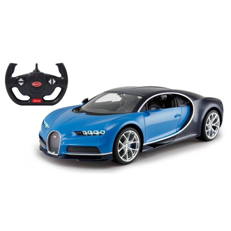 BUGATTI Chiron Blue and black radio controlled 