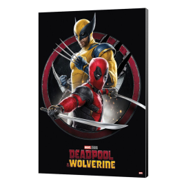 Marvel wooden picture Deadpool & Wolverine 01 Action 35 x 50 cm
