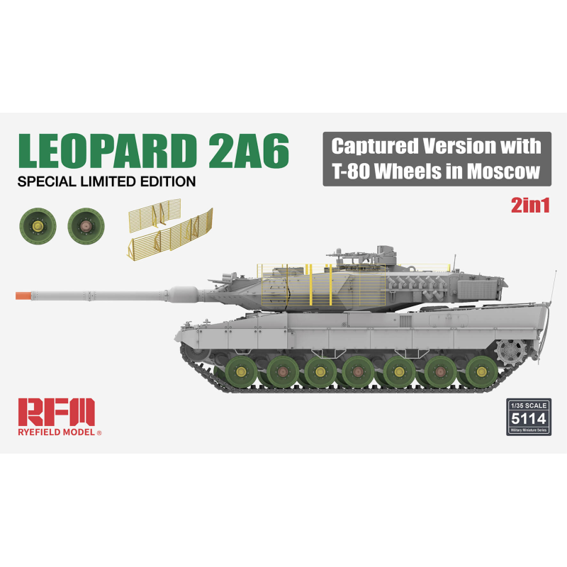 Leopard 2A6 Captured Version with T-80 Wheels