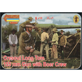 Figurine Canon Cresout Long Tom 155mm + Boer soldiers 1:72