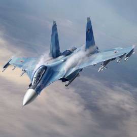 Plastic model aircraft Sukhoi Su-30SM Flanker-H 1:48