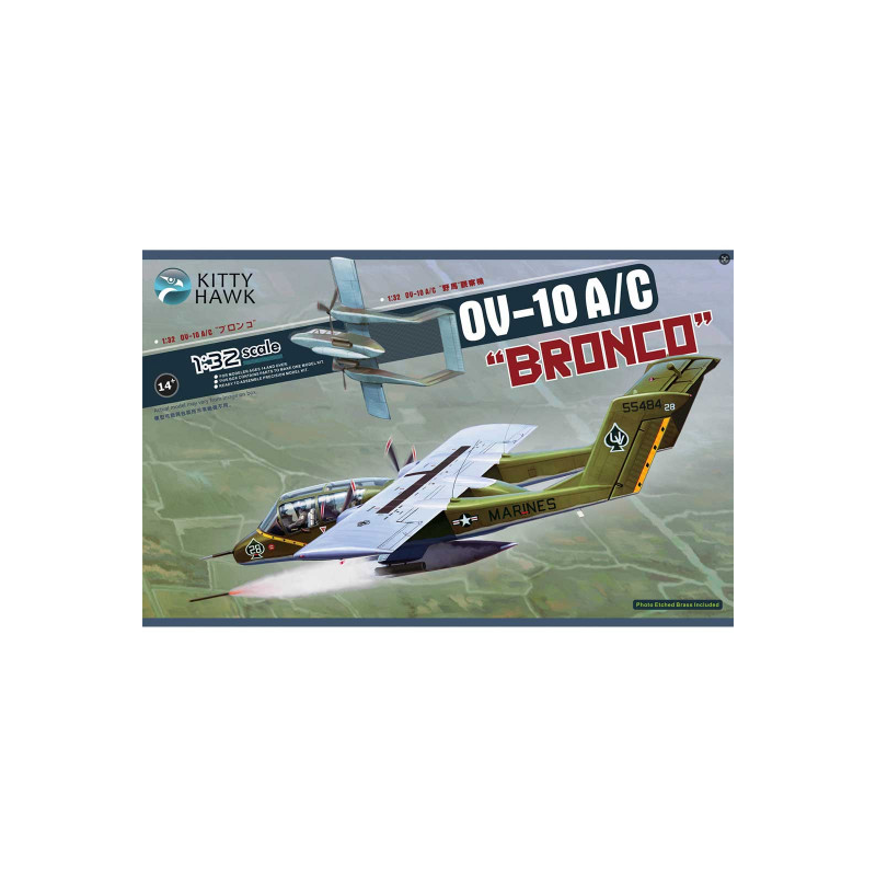 Plastic model aircraft NORTH AMERICAN OV-10 A/C BRONCO Vietnam War 1969 1:32