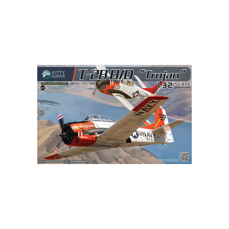 Plastic model aircraft NORTH AMERICAN T-28B/D TROJAN - (FENNEC) ARMEE DE L'AIR 1960 1:32