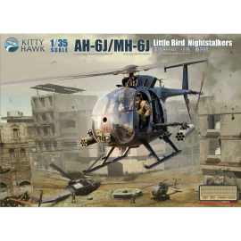 Plastic model of helicopter AH-6J / MH-6J LITTLE BIRD NIGHTSTALKERS 1:35