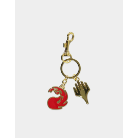 Magic: The Gathering - Red Mana metal keyring