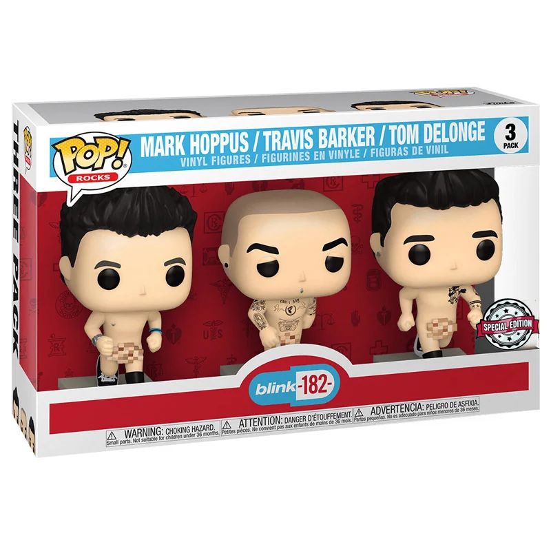 Rocks Pop Blink 182 3Pk Naked Excluded Pop figures 