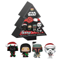 STAR WARS - Pocket Pop 4 Pack - Tree Holiday Keychain 