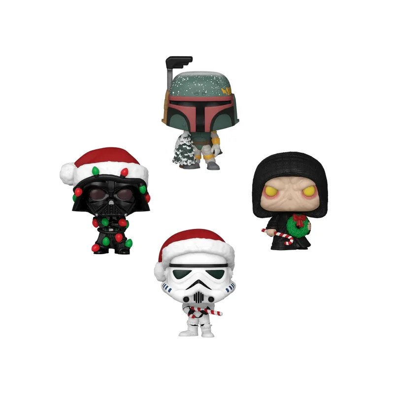 STAR WARS - Pocket Pop 4 Pack - Tree Holiday Funko