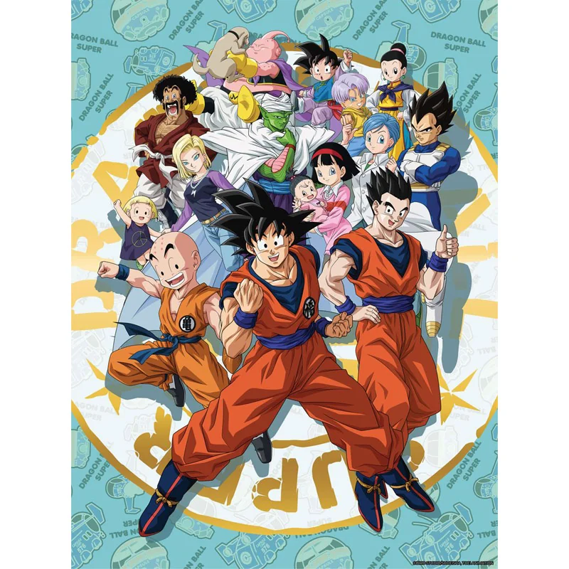 DBZ Dragon Ball Super Golden Poster Characters 