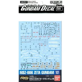 Gundam Gunpla Decal RG 1/144 101 RG Zeta Gundam 