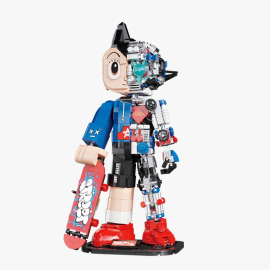 Astro Boy Pantasy The Skateboard Boy 32cm Astro Boy Construction Set Model kit 