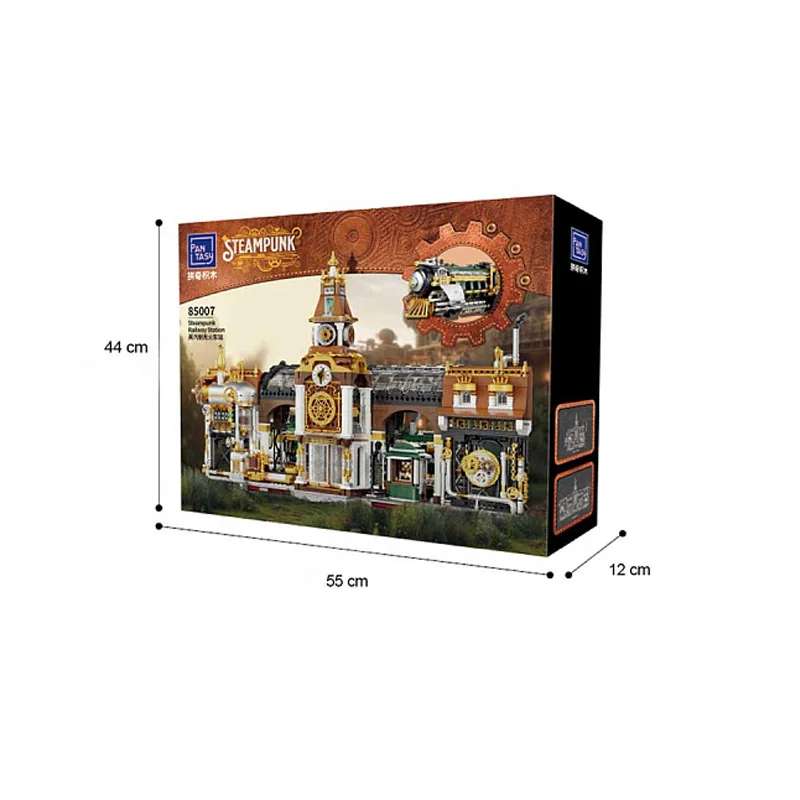 Joyside Series Pantasy Steampunk Railway Station 37cm Building Set Pop culture:Manga model kit