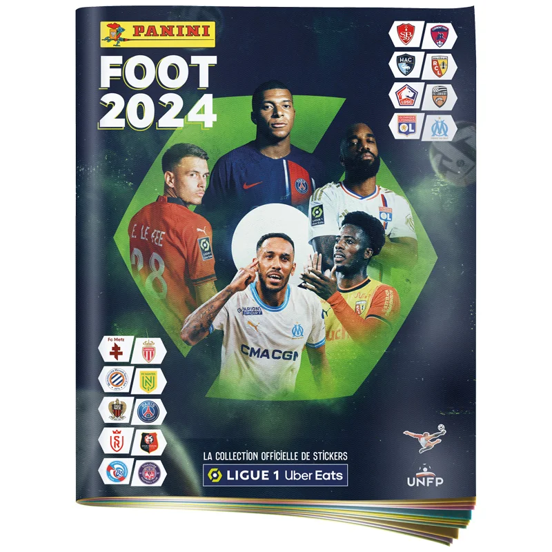 Panini Football 2024 Ligue 1 Uber Eats Stickers Album 4 Pockets Album and stickers