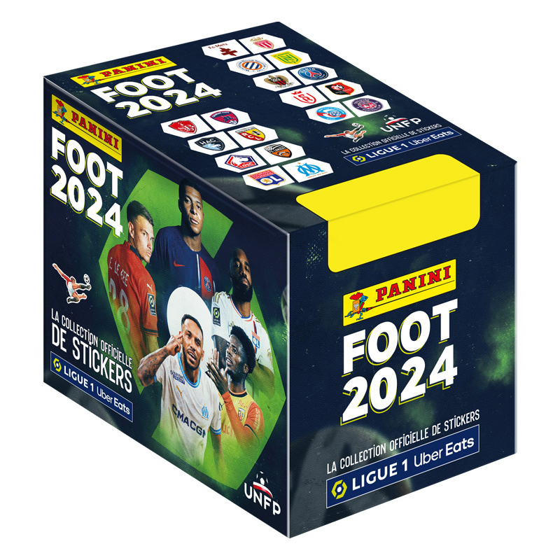 Panini Football 2024 Ligue 1 Uber Eats Stickers Box of 50 Pouches 