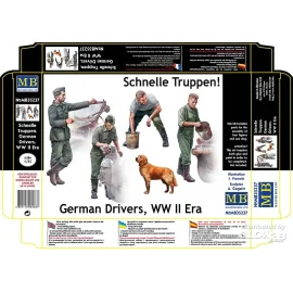 Schnelle Truppen. German Drivers, WW II Era Model kit 