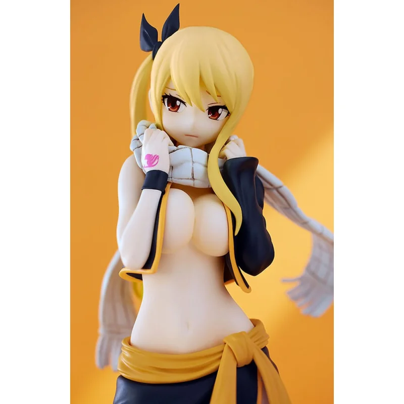 Fairy Tail Pop Up Parade Lucy Heartfilia Natsu Costume Ver. L Size 22 cm Figurines