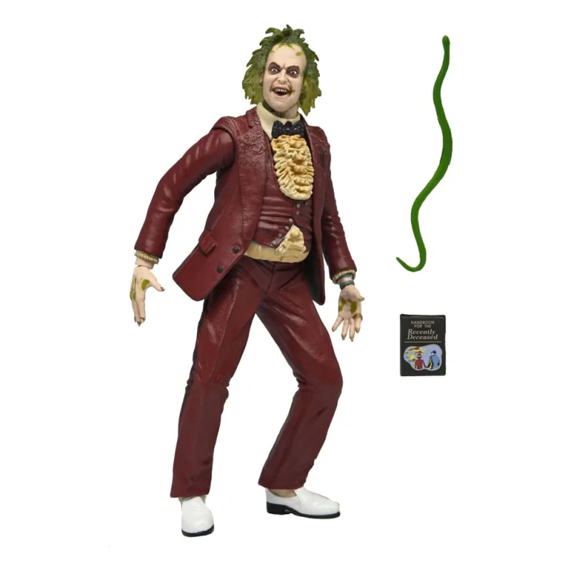 NECA60716 Beetlejuice 1988 Beetlejuice Red Tuxedo Figure 18 cm