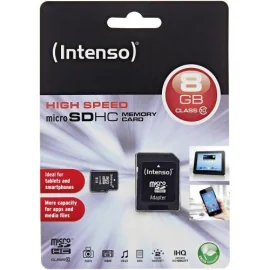 MicroSD 8 GB + adapter (Class 10) 