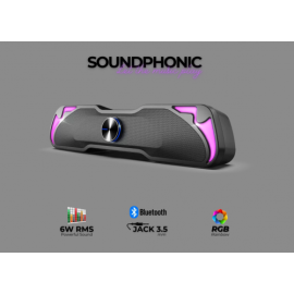 SoundPhonic RGB Bluetooth speaker - 6W RMS - Black 