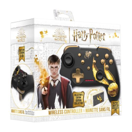 Harry Potter - Wireless Switch Controller 1M Cable + Sticker for Switch dock - Golden Snitch Gamepad 