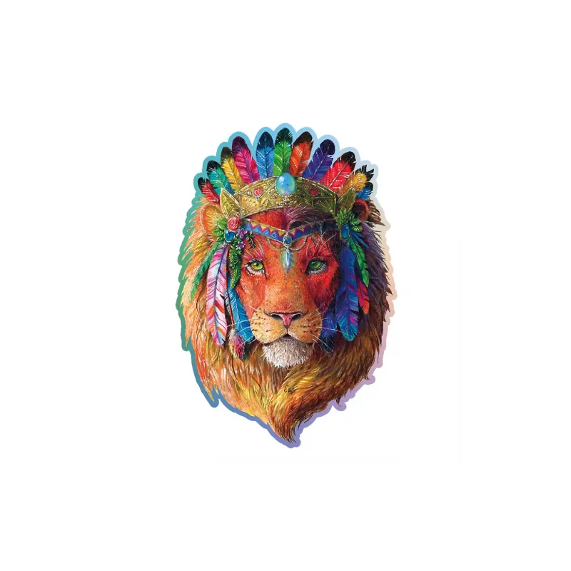 Wooden puzzle – Mystical lion – 250 pcs (40 unique pcs) 