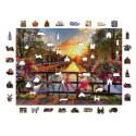 Wooden puzzle – Bikes in Amsterdam – 1010 pcs (100 unique pcs) Jigsaw puzzle