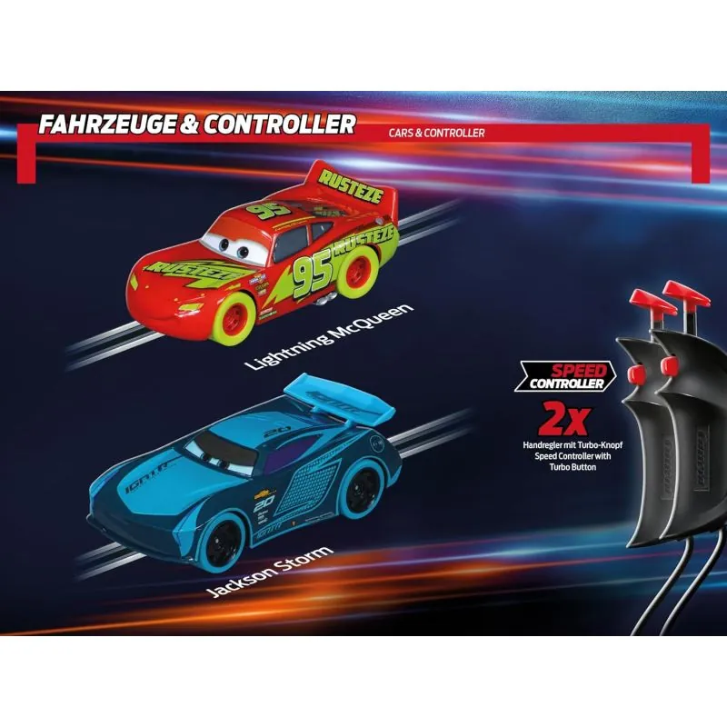 Disney Pixar Cars - Glow Racers Slot racing starter set