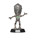 Star Wars: The Mandalorian POP! Deluxe Vinyl bobblehead Figure IG-12 with Grogu 17 cm Figurine 