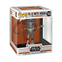 Star Wars: The Mandalorian POP! Deluxe Vinyl bobblehead Figure IG-12 with Grogu 17 cm Figurines