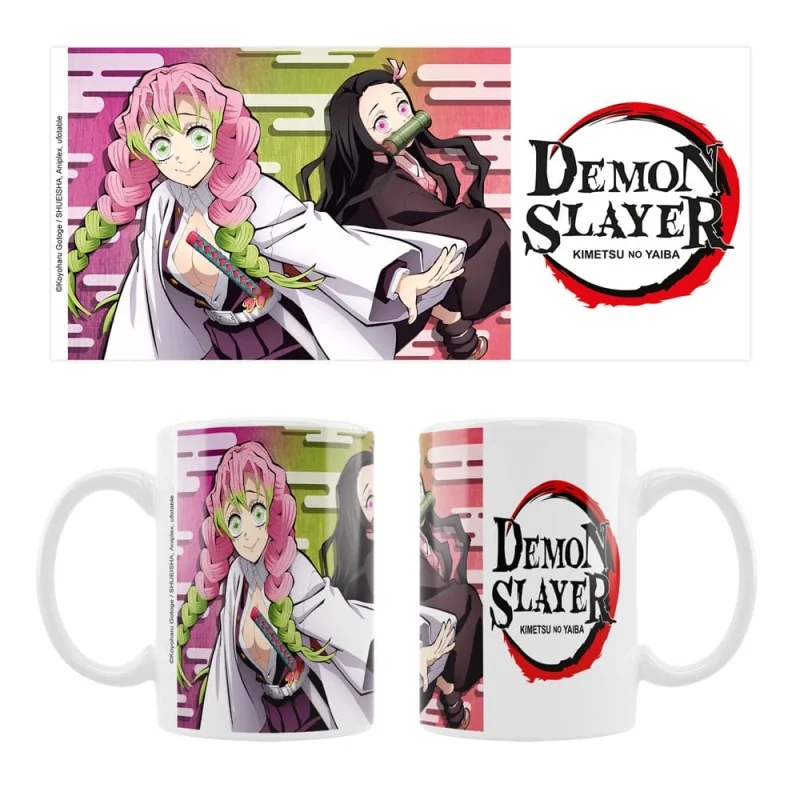 Demon Slayer ceramic mug Mitsuri & Nezuko 