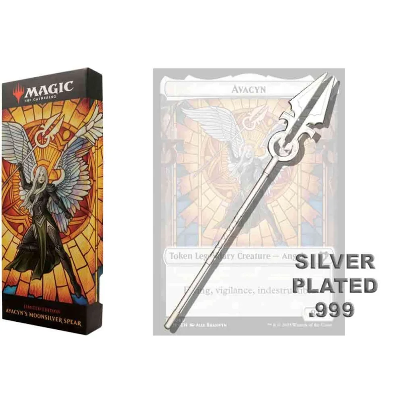 Magic The Gathering - Avacyn's Moonsilver Spear -.999 Silver Plated Replica 