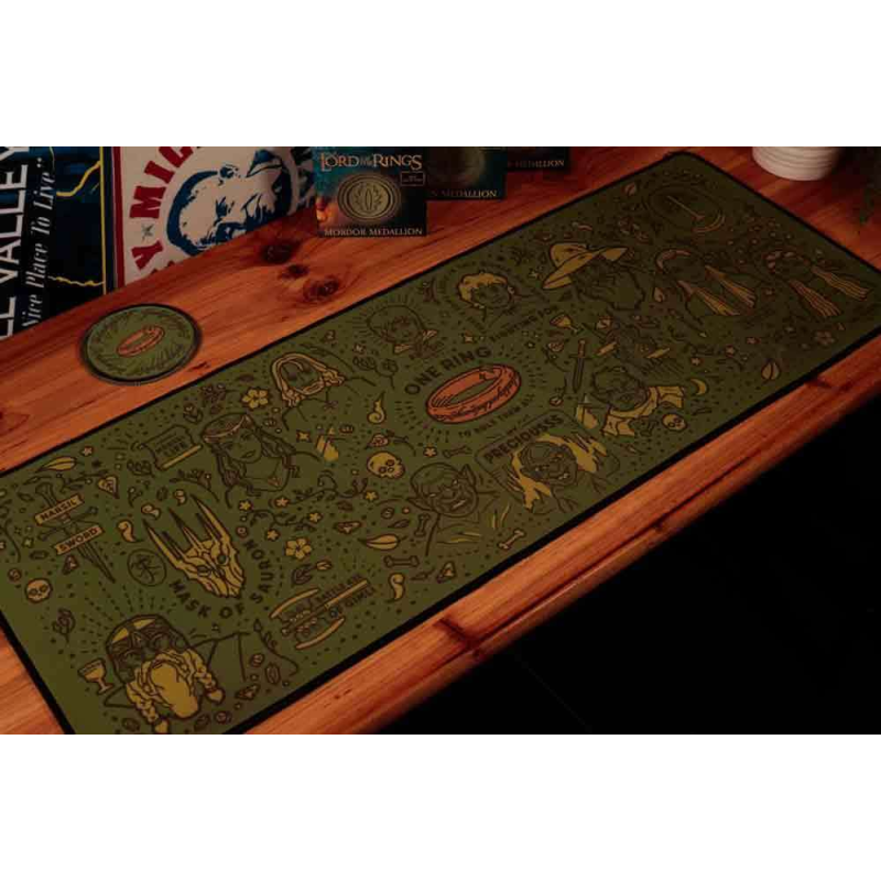 Lord Of The Rings Desk Pad & Coaster Set Mousepad