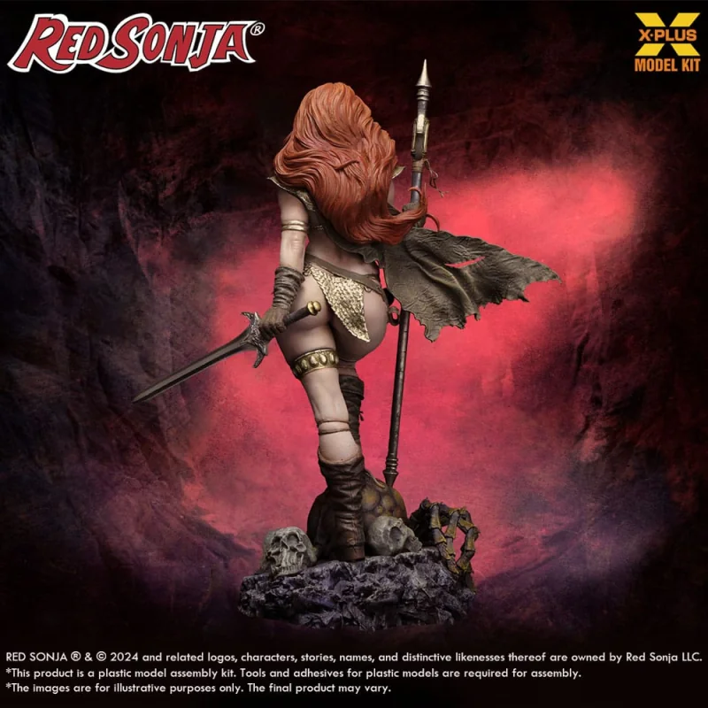 Red Sonja figurine Plastic Model Kit 1/8 Red Sonja 27 cm