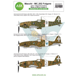 Decal Macchi MC.202 Folgore Part 4 Regia Aeronautica Battle of Africa chapter 2 