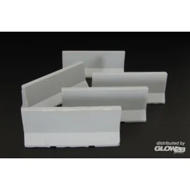 Modern concrete road barriers Model kit 